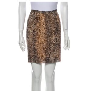 Silk mini skirt